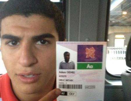 Picture posted on Twitter by Adam Gemili of his Olympic pass mix-up.