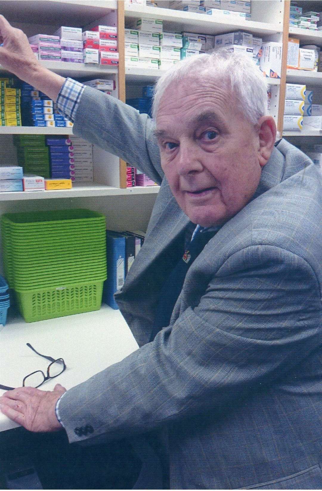 Keith Anderson pictured at The Strand Pharmacy in Walmer in 2014