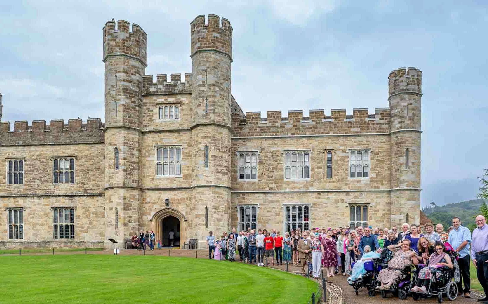 Elke Wisbey celebrated with 100 family and friends at Leeds Castle Photo credit: Fiona Beadle Photography