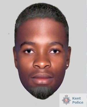 Police want to speak to this man after a woman was raped in Gillingham Park. Picture: Kent Police