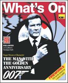 Roger Moore stars on this week's What's On cover for our Bond week special. Picture: c. 1962-2012 Danjaq LLC and United Artists Corporation, All Rights Reserved