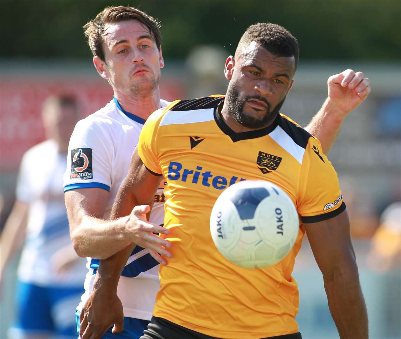 Dan Wishart in action for Maidstone against Chelmsford Picture: John Westhrop