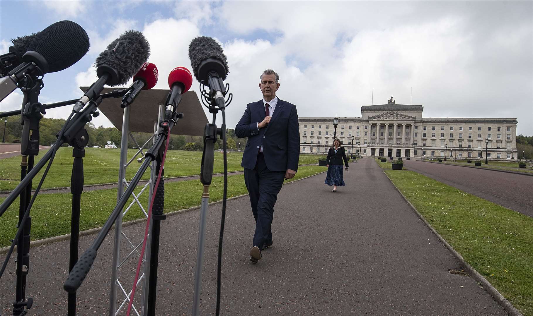 Edwin Poots will take over as DUP leader from Arlene Foster (Brian Lawless/PA)