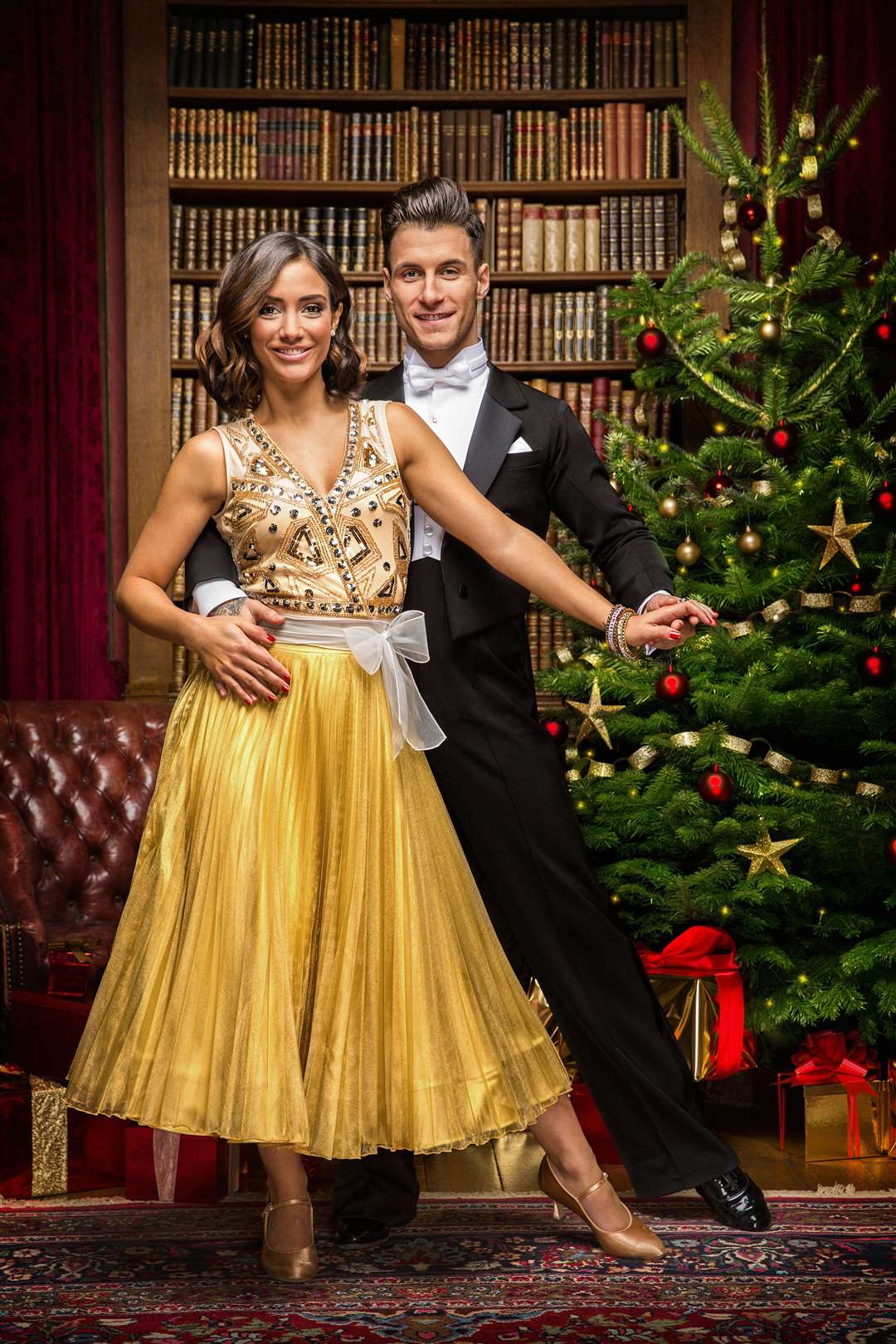 Gorka was partnered with popstar Frankie Bridge for the 2016 Christmas special. Picture: Guy Levy