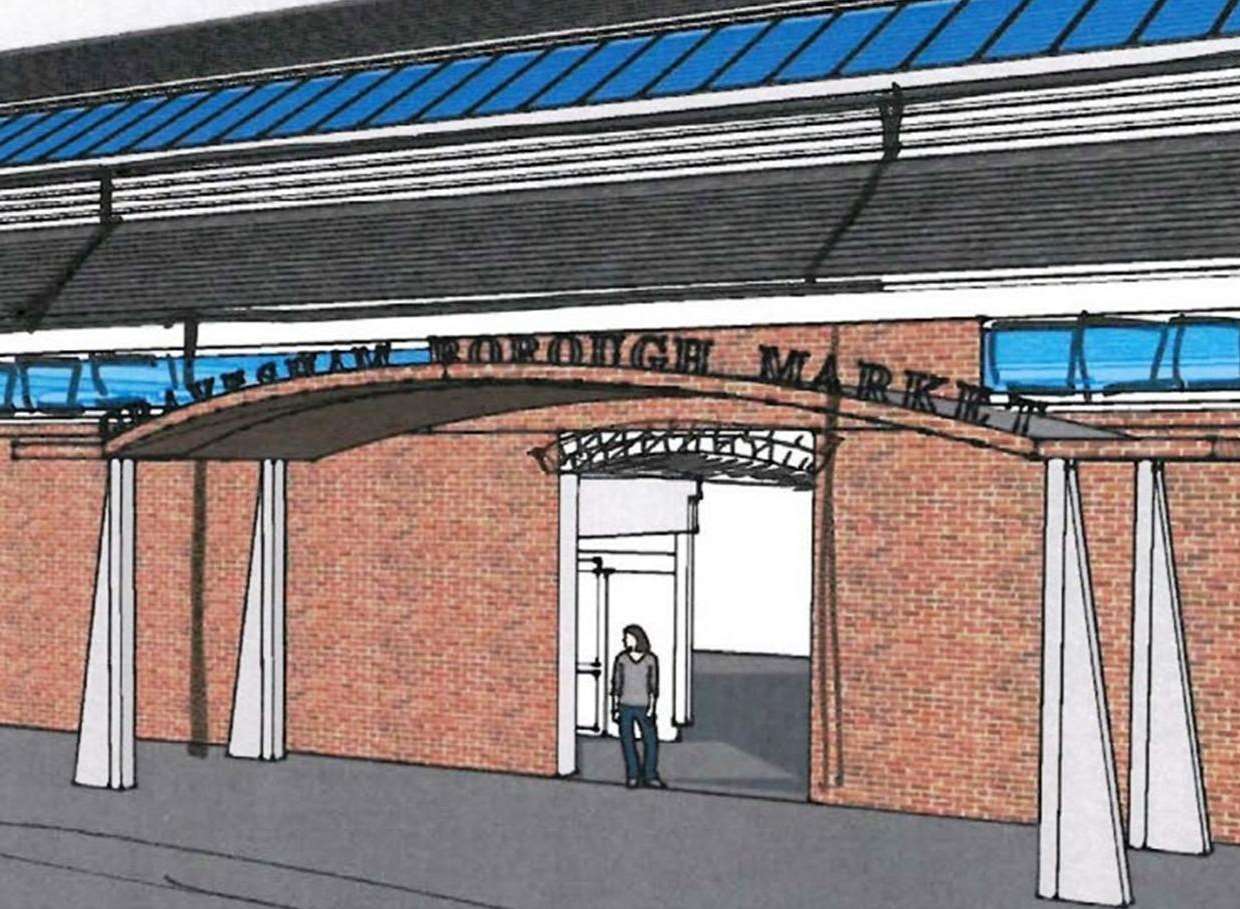 Plans of how the new-look Gravesend Borough Market could look
