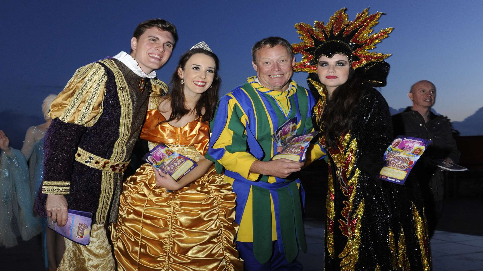 Ricky Groves with Beauty And The Beast co-stars