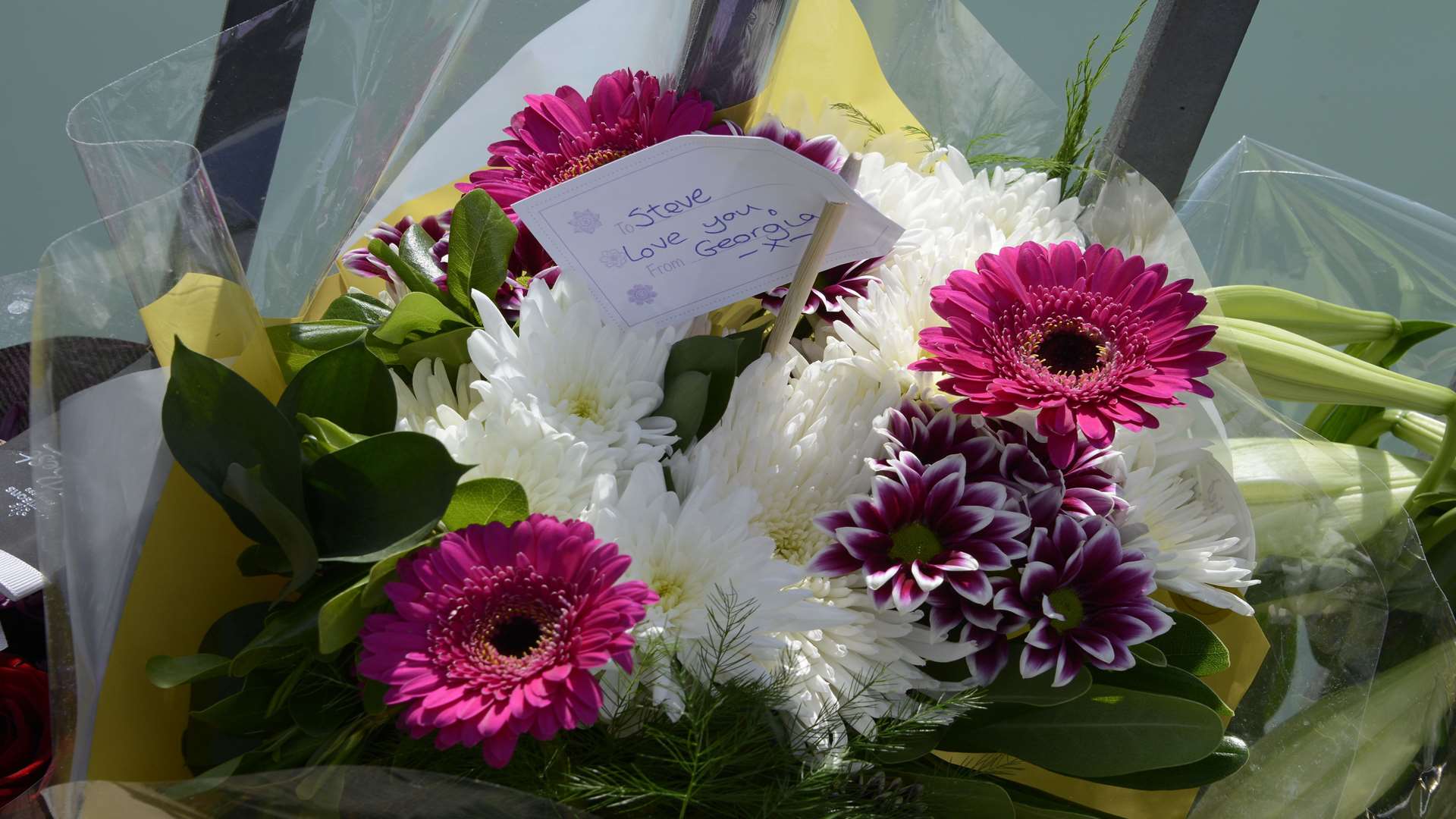 Tributes to 'Steve' at Folkestone harbour. Picture: Paul Amos