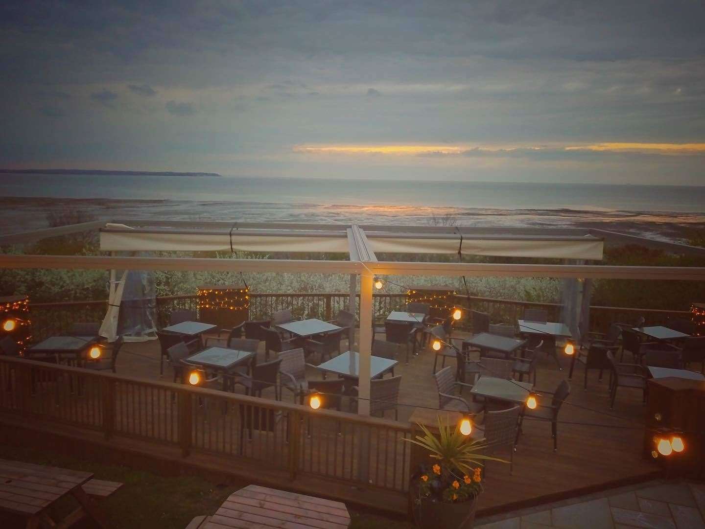 Stunning views from the garden at the Rose in Bloom in Seasalter: Picture: Paul Hadley Plastering Services
