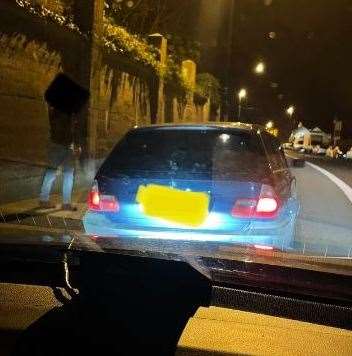 Police stopped two vehicles in Chatham including one which wasn't taxed or insured. Picture: @KentPoliceRoads