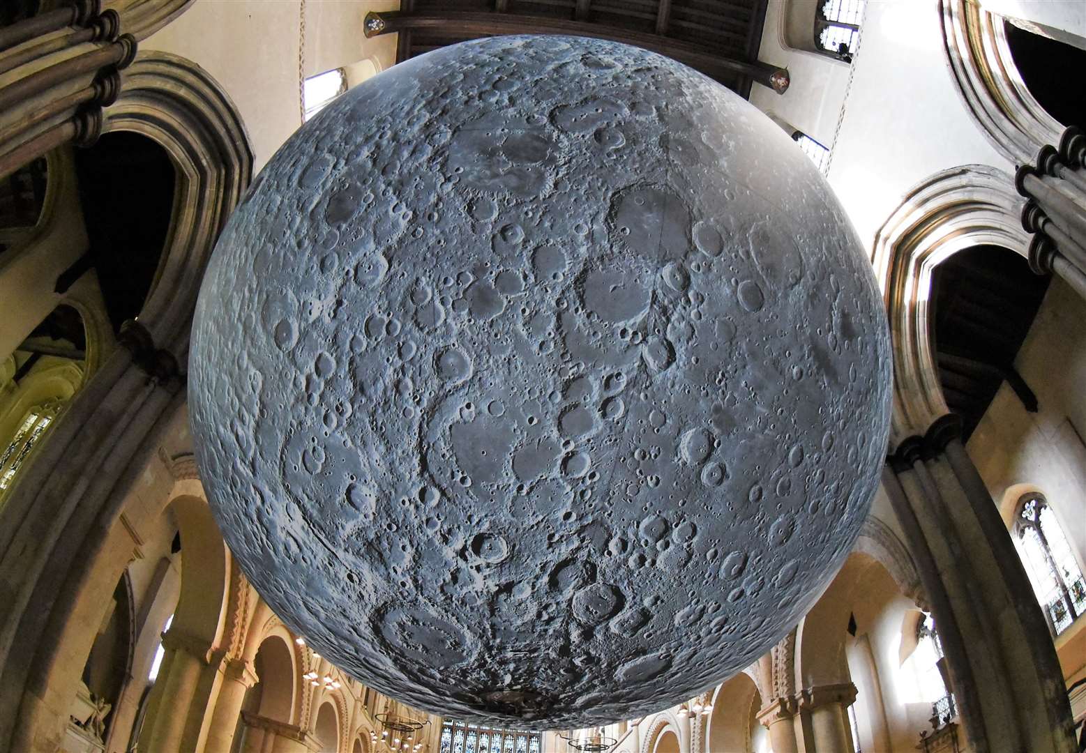 The Museum of the Moon at Rochester Cathedral last year. Picture: Ken Medwyn