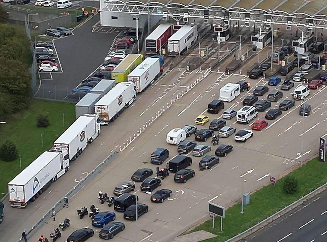Sebastian Fisher was stopped by police at the Eurotunnel terminal in Cheriton, Folkestone