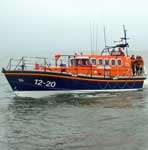 A lifeboat in action