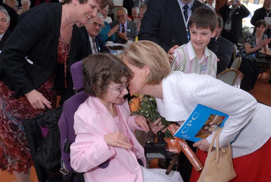 The Countess of Wessex visited Cerebral Palsy Care in 2006