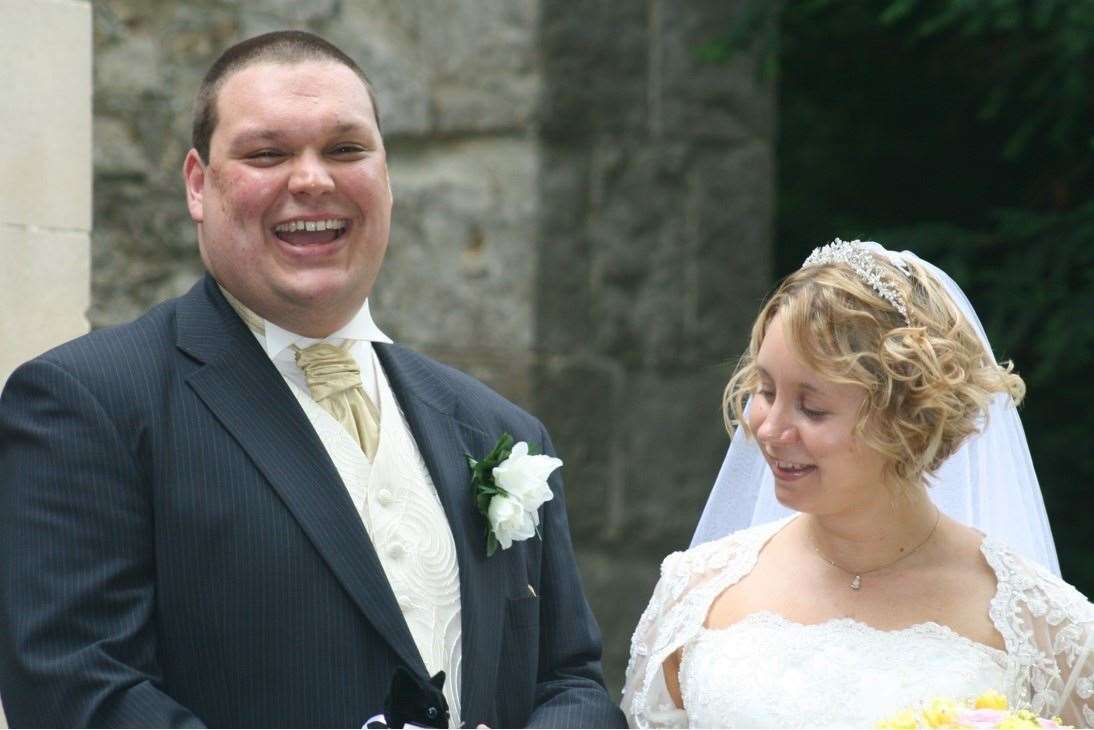 Matt and Lisa Norris on their wedding day in 2008