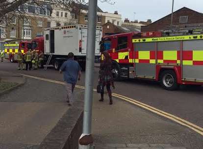 At least two roads are taped off. Picture: Peter Stead