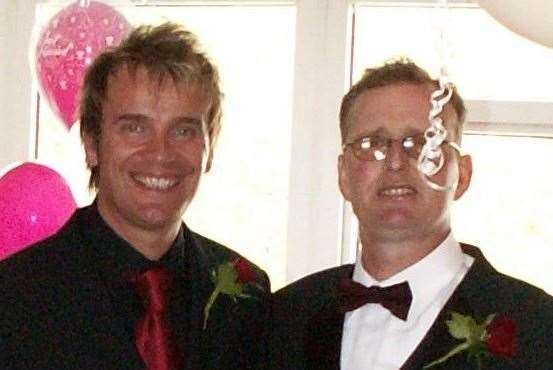 John pictured with his brother Robert who died in 2006