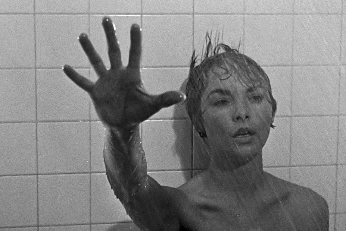A scene from Psycho directed by Alfred Hitchcock