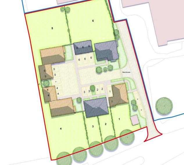 The proposed homes, which would replace Cowstead Farm on Sheppey. Picture: Swale council