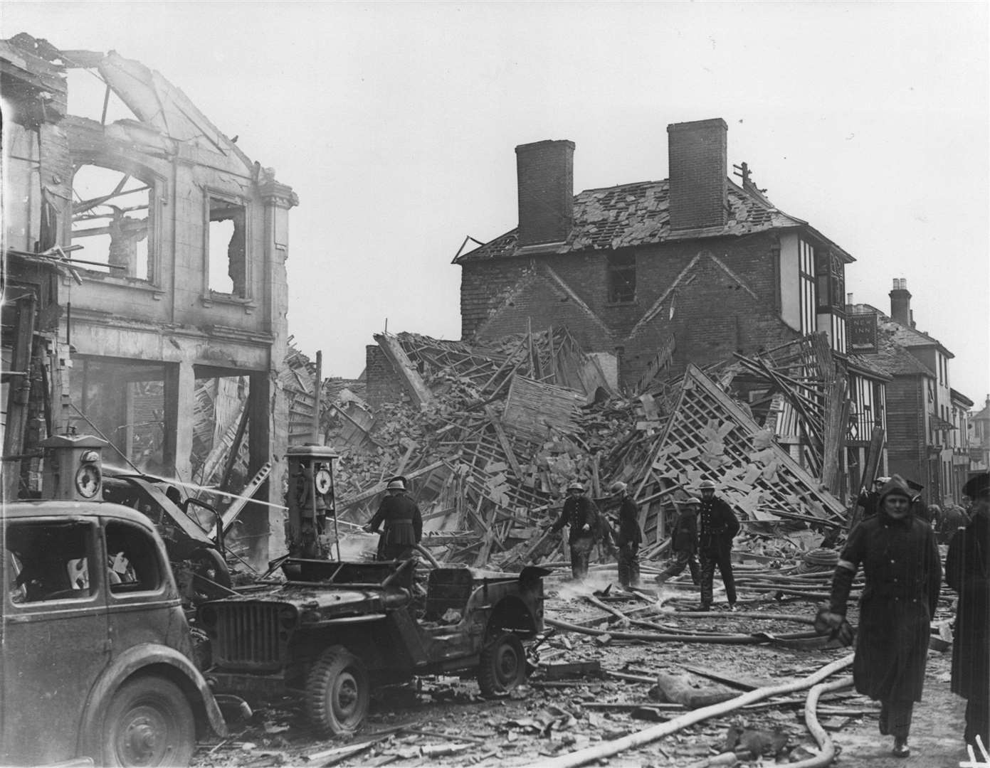 Mr Swan's family was lucky to avoid the 1943 bombing. Picture: Steve Salter archive