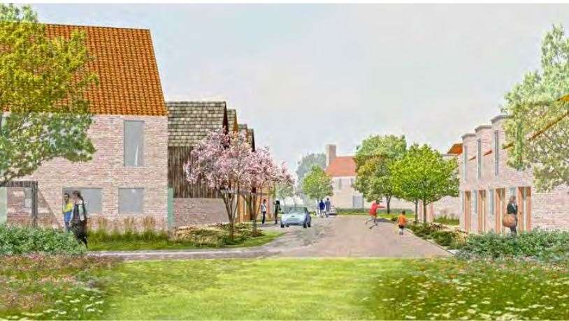 The proposal is for the northwestern edge of Eastchurch village on the Isle of Sheppey. Picture: Carter Jonas/Swale council planning papers