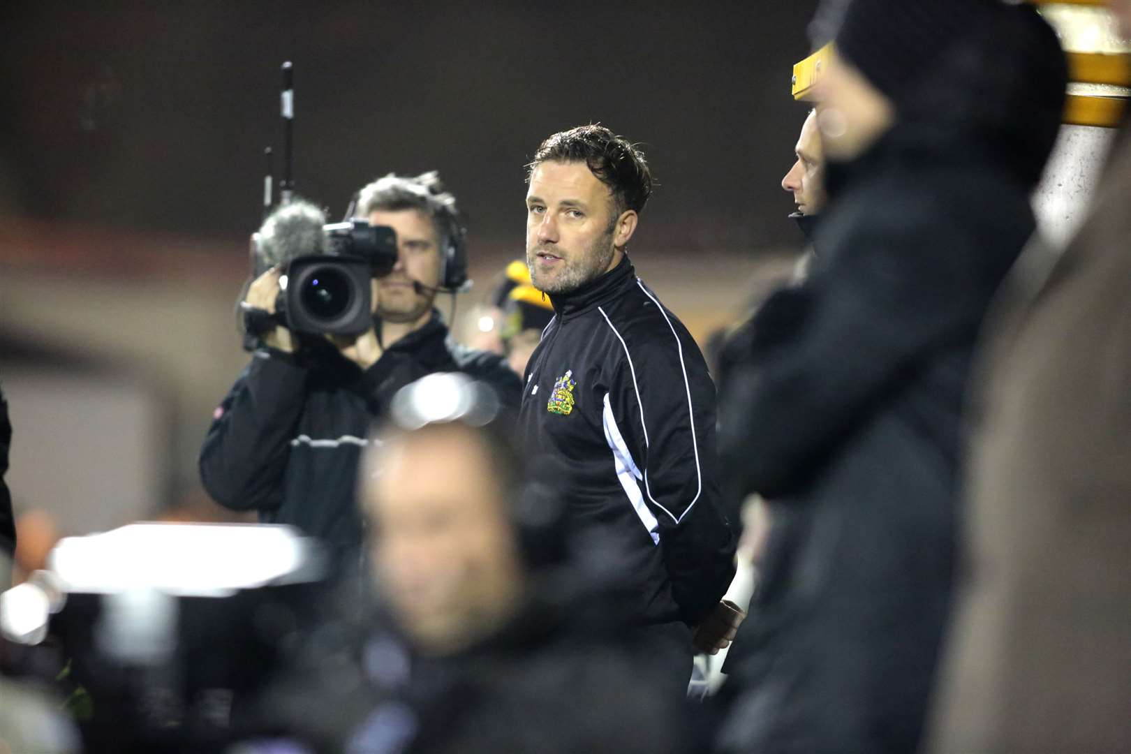 Jay Saunders in the spotlight as they defeat Stevenage in the FA Cup Picture: Martin Apps