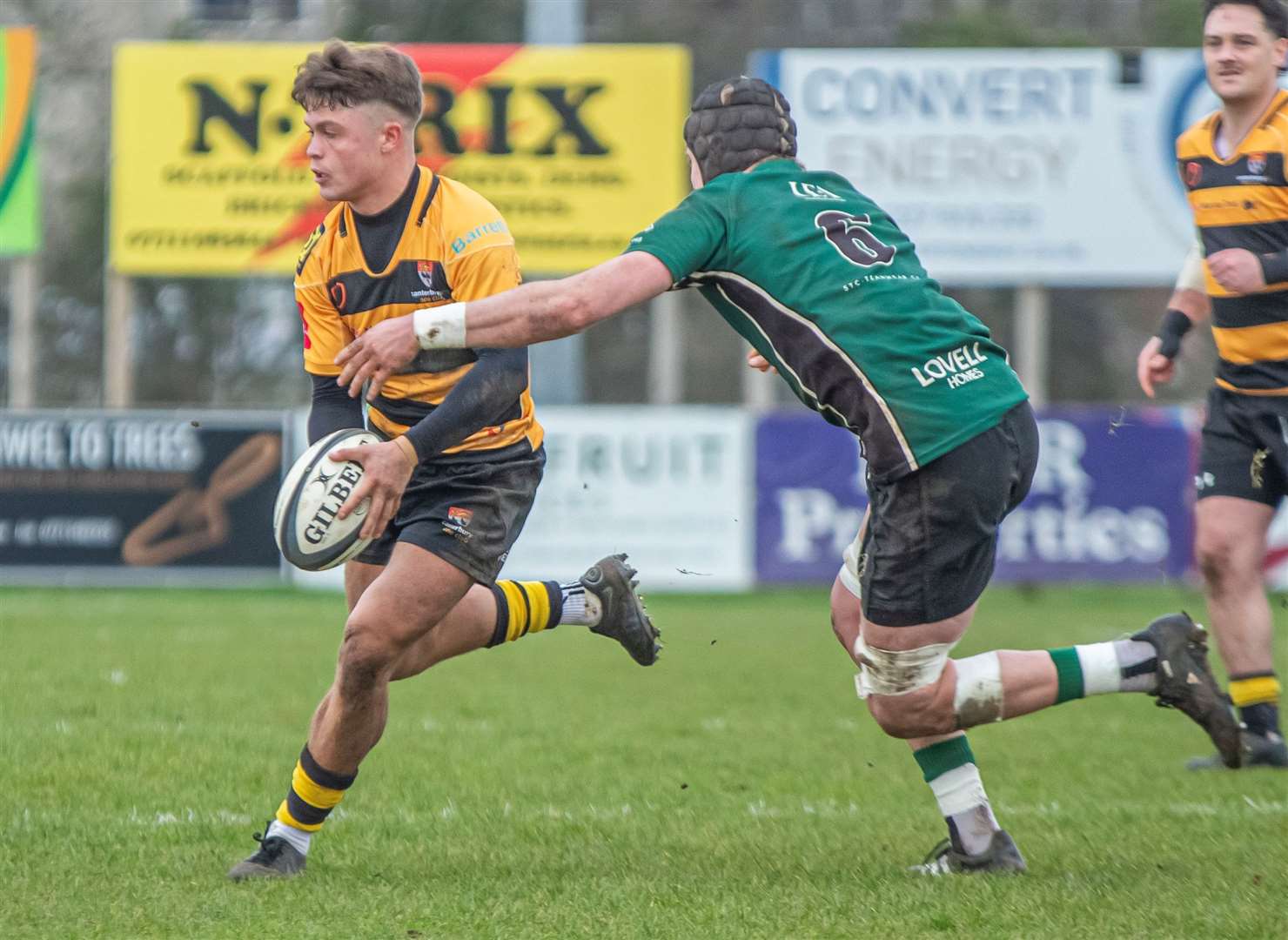 Presley Farrance beats his man during Canterbury's weekend 41-12 win over North Walsham. Picture: Phillipa Hilton