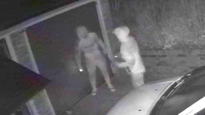 Two men were seen outside a property in Istead Rise at night. (6257875)