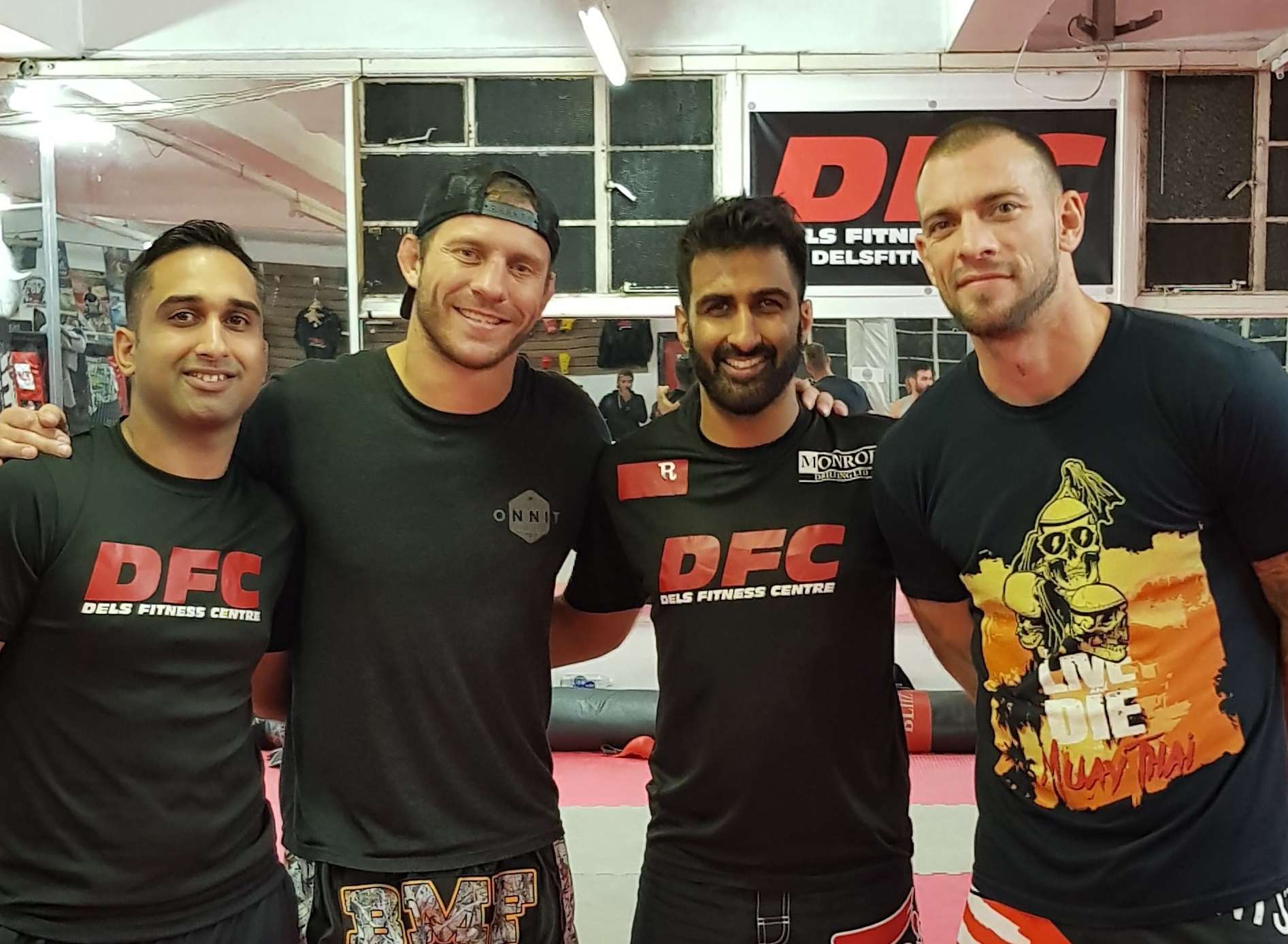 From left Danny Dhell, Donald Cerrone, Ricky Dhell and Joe Schilling