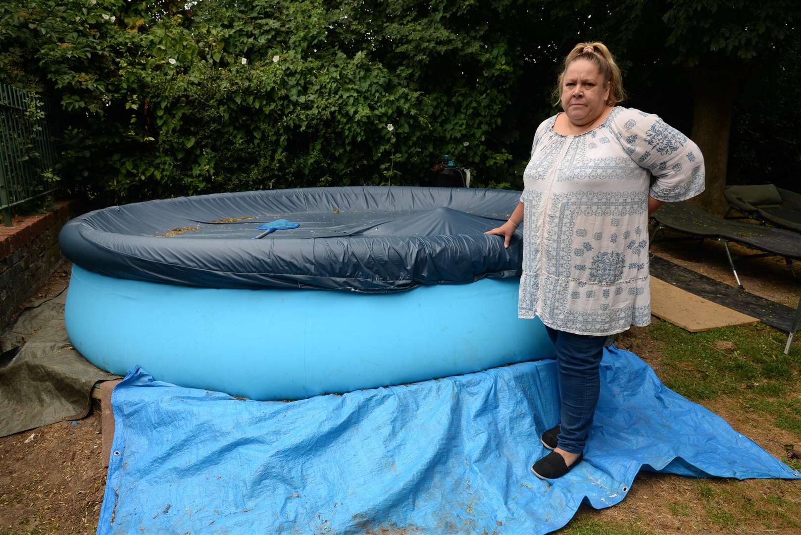 The neighbours have been ordered to let out the water on health and safety grounds