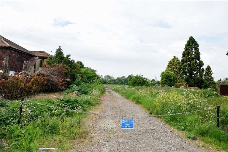 The entrance to the site in Monkton