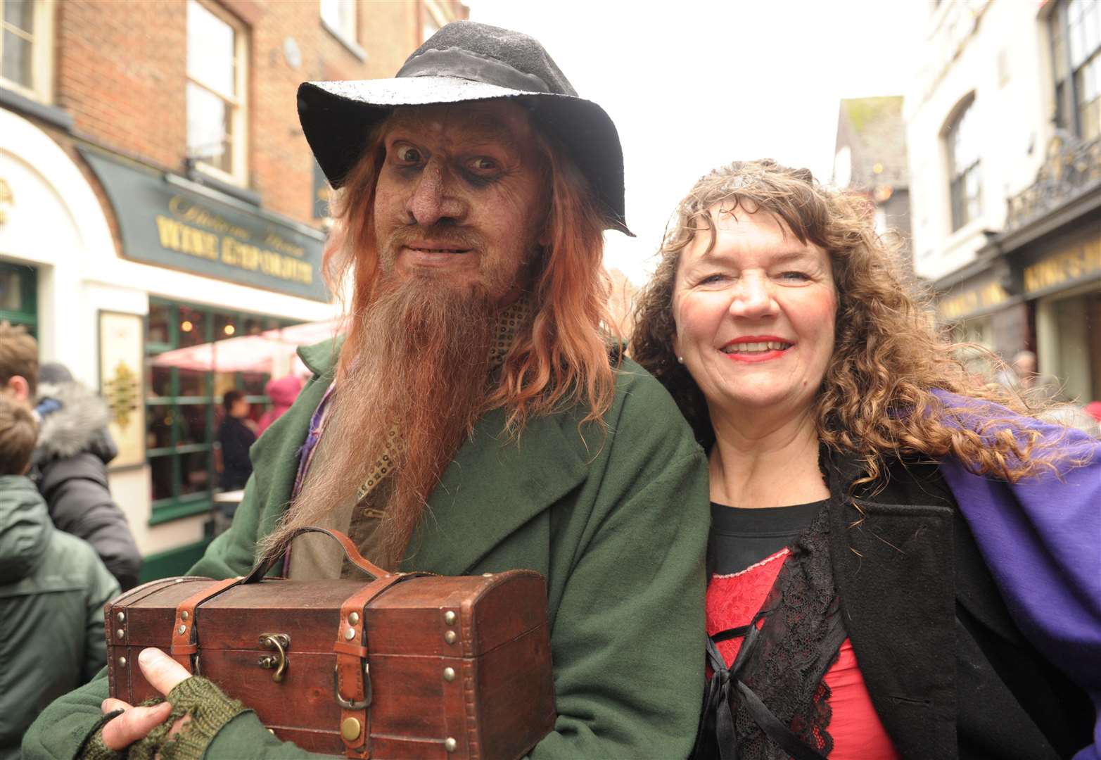 Fagin and Nancy at the Dickensian Christmas Festival 2018. Picture: Steve Crispe