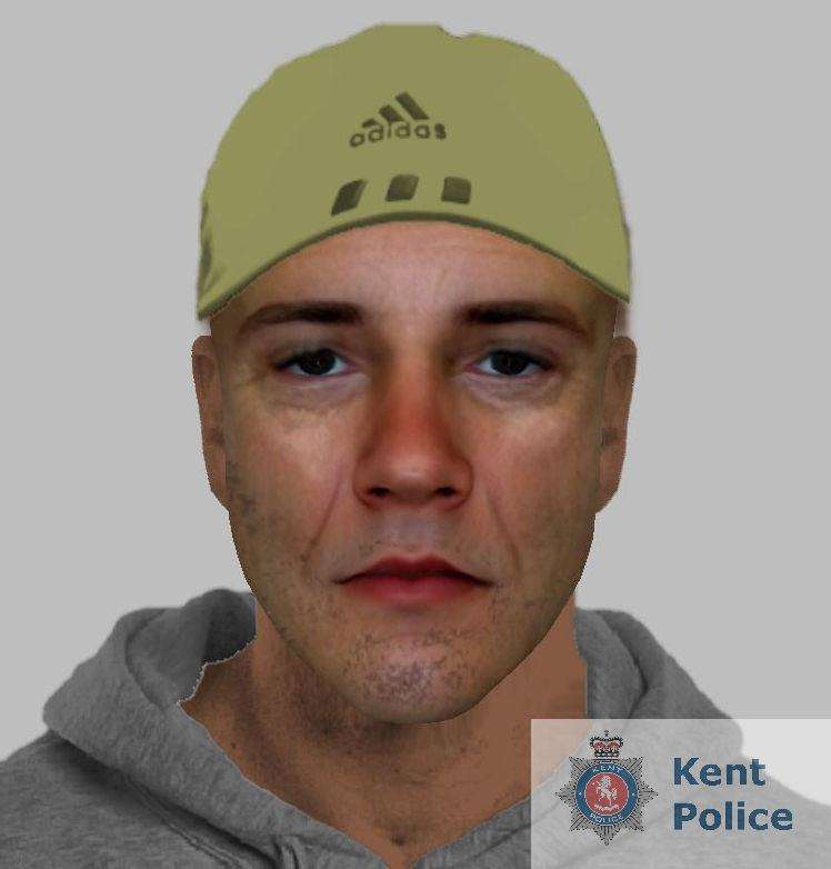 Police have released a computerised image of a suspect from an assault in Margate. Picture: Kent Police (7180805)