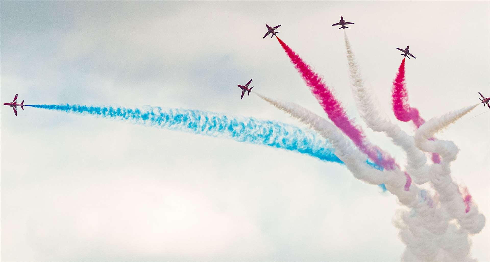 The Red Arrows at Duxford Summer Air Show last year. Picture: Keith Heppell