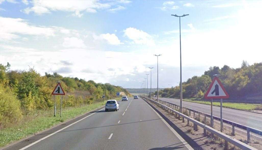 There has been a crash on the A299 New Thanet Way in Whitstable. Picture: Google