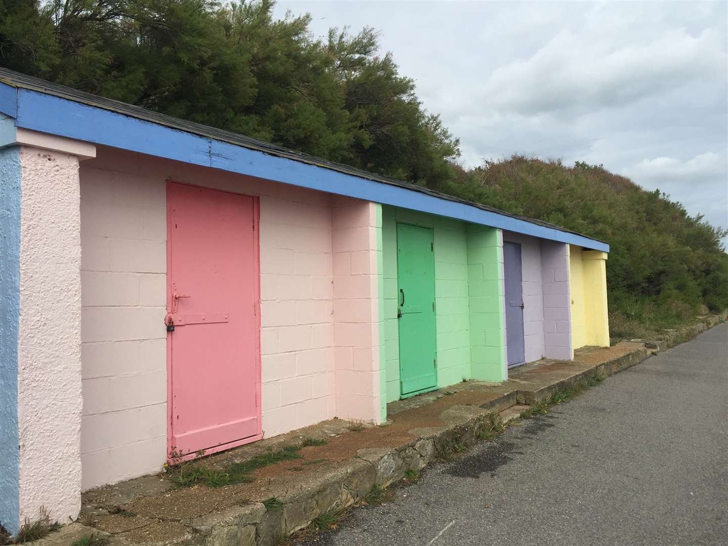 The huts were first painted pastel colours by leaseholder Peter Kemp