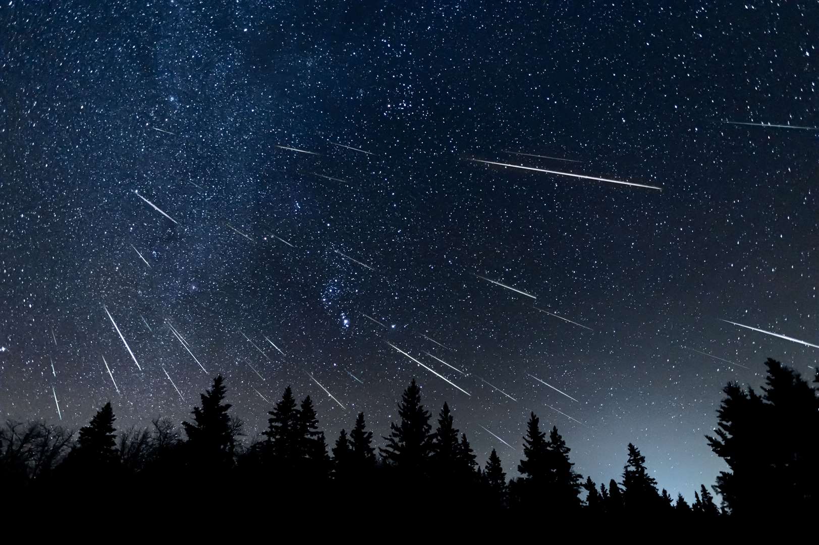 Geminid meteor shower. Image: Stock photo.