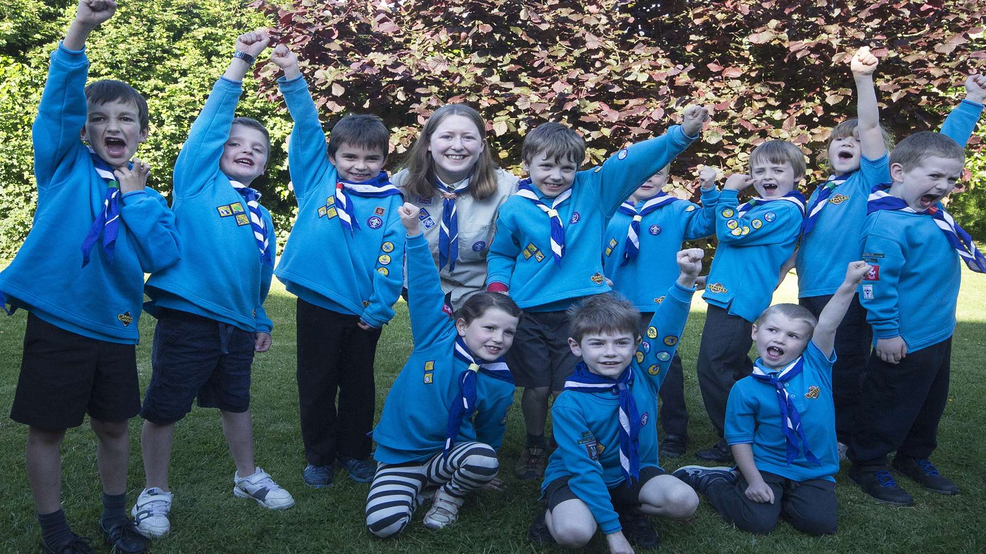 Katie Allen with the Tsades Beaver Scout Colony