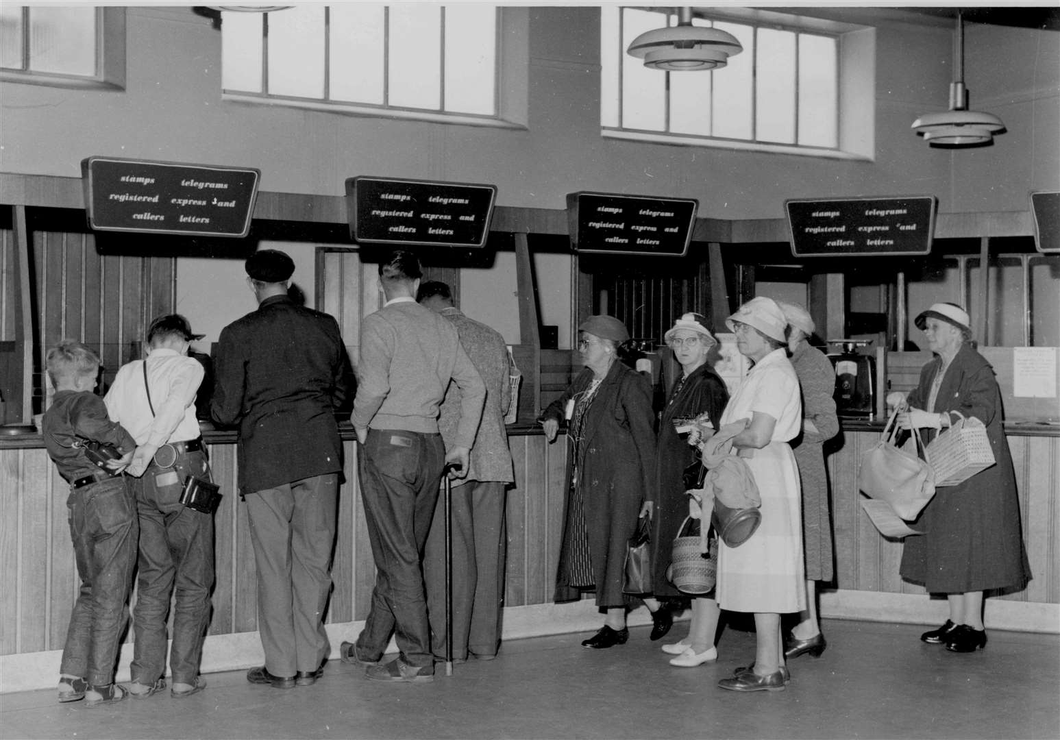 Queues at Canterbury Post Office were not uncommon - in part, at least, because people had to wait at different counters for different services. But this picture from July 1960 was taken after the system changed and specific counters became a thing of the past