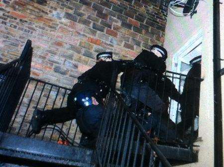 Police launched a series of dawn raids across Medway