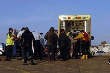 elderly passenger from Bay Flyer is treated