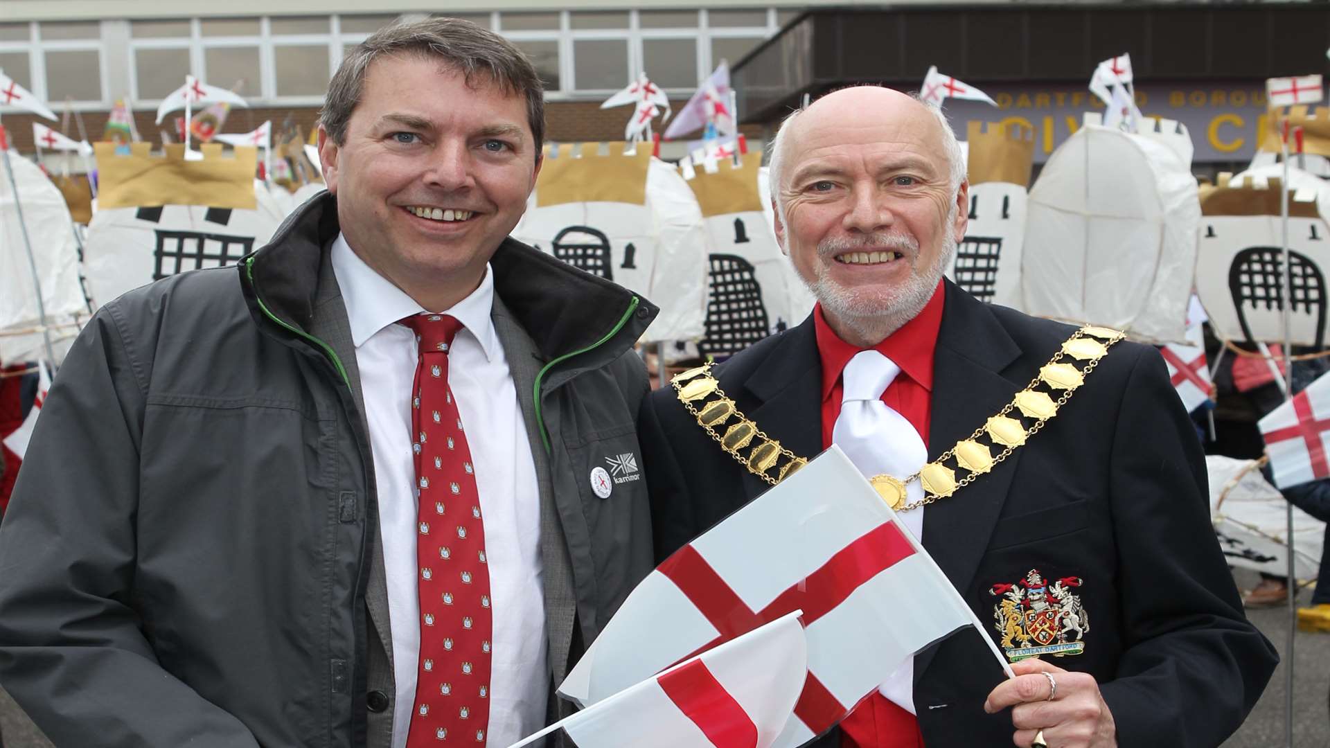 Gareth Johnson, Dartford MP with The Mayor of Dartford, Cllr Ian Armitt.