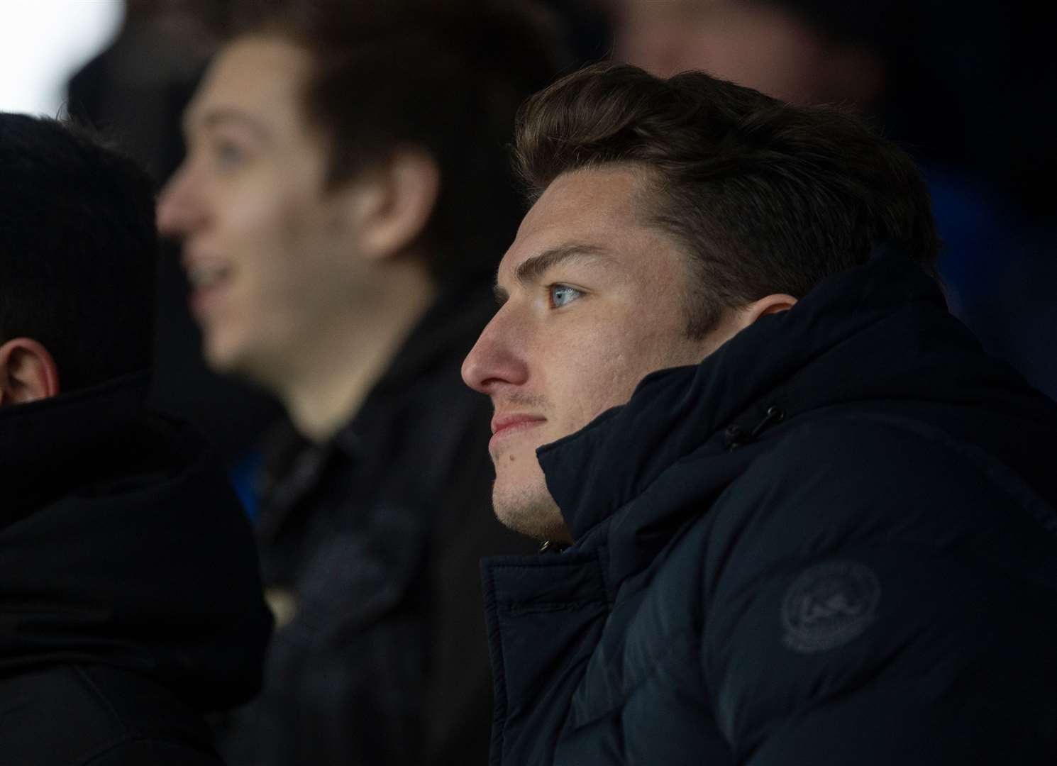 Alex Lacey watched the Gillingham game at Luton with the visiting fans Picture: Ady Kerry