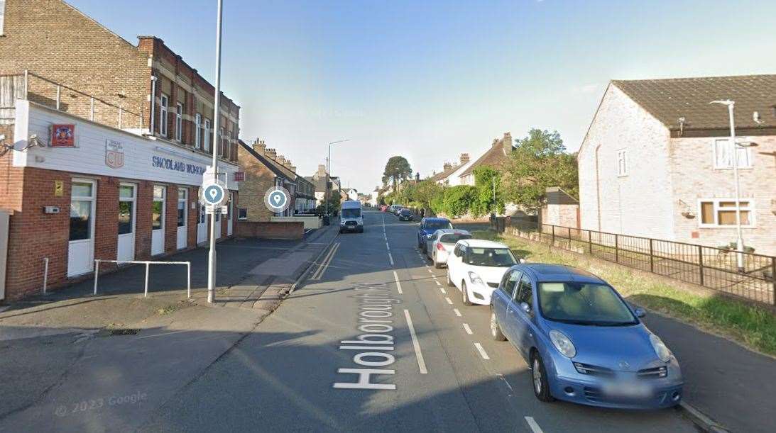 The incident is alleged to have happened in Holborough Road in Snodland. Photo credit: Google Maps