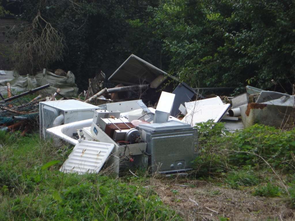Rubbish dumped on the land