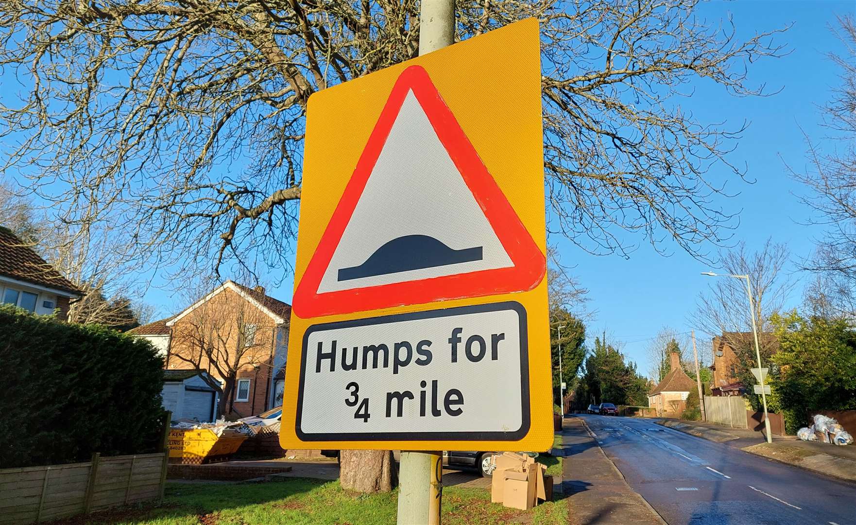 There are 16 sets of humps along Ulley Road and The Street