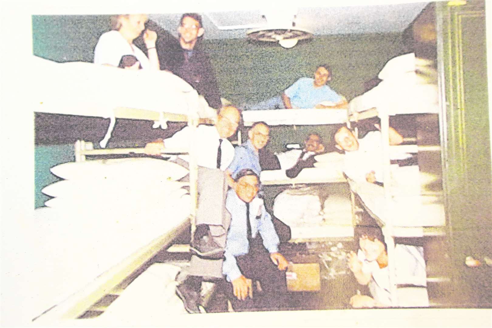 Life in the bunkers was often cramped and air had to come through a ventilation system