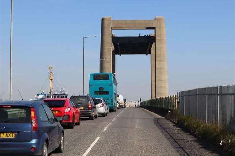 Trains will be unable to cross Kingsferry Bridge when the emergency repairs are carried out. Picture: John Nurden