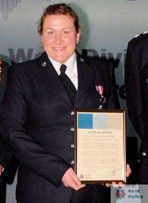 PC Charlotte Brown was recognised for her work with young people