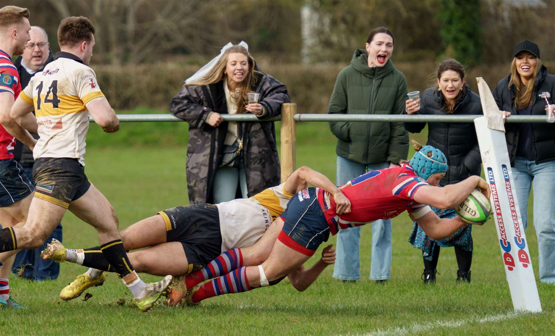 Tonbridge Juddians' Duncan Tout can't be stopped against Esher. Picture: Karl Lincoln