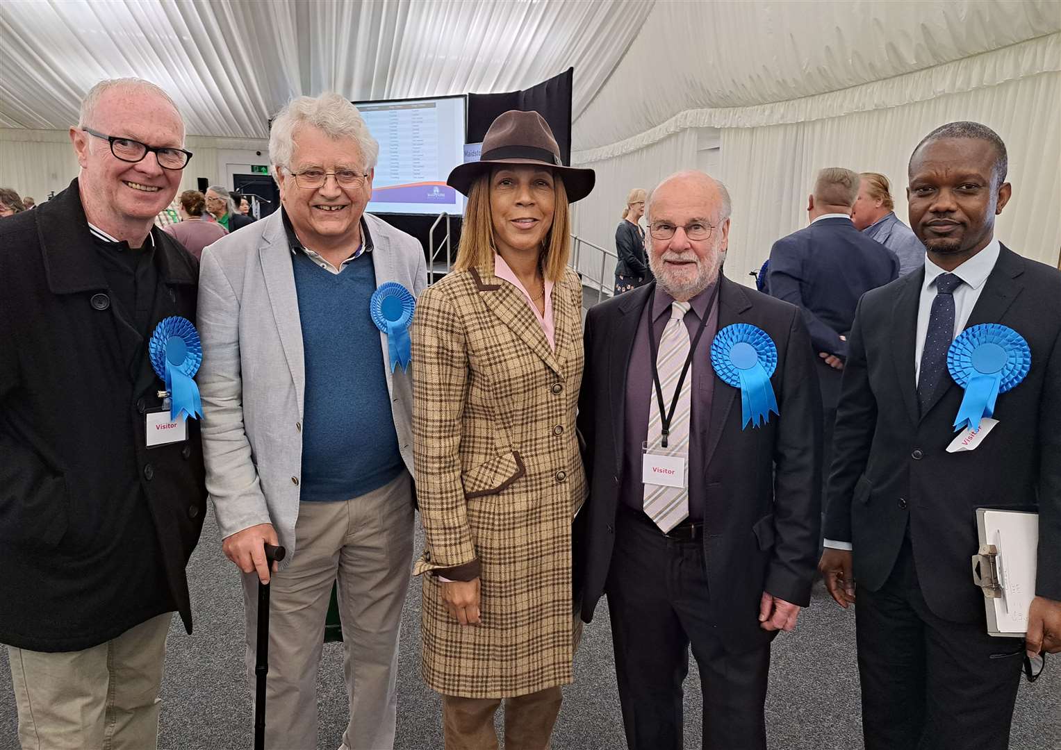 Helen Grant MP was at the count to give support to the Conservatives